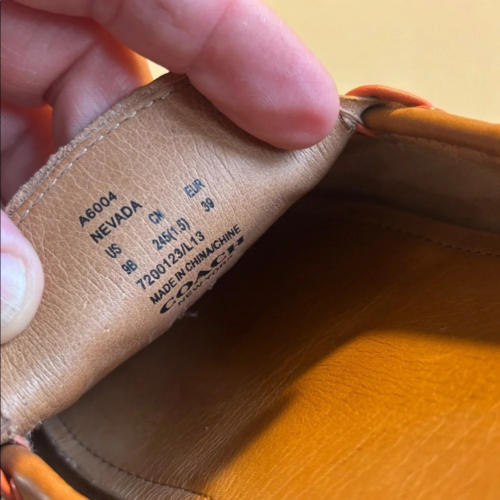 Coach Women's Brown Leather Moccasins with Tassels - Picture 14 of 14